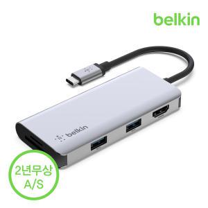 벨킨 5in1 USB C타입 멀티 허브 AVC007bt 아이패드 프로 M2 맥북프로 맥북 에어 노트북 호환