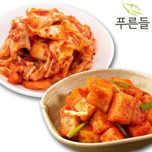 [푸른들판][푸른들] 전라남도 함평김치 / 맛김치 1kg + 깍두기 1kg