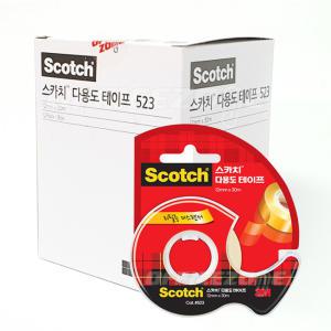 3M 스카치 다용도 테이프 523D 12x30M 12개 1갑 디스펜서