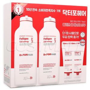 닥터포헤어 폴리젠 셀에너지 샴푸 750ml x 2개 + 100ml x 2개