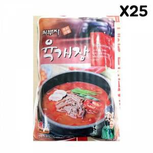 최부자 육개장 장터 600g X25 저녁 육개장 점심 간편식품 즉석국 식사 즉석탕 즉석식품