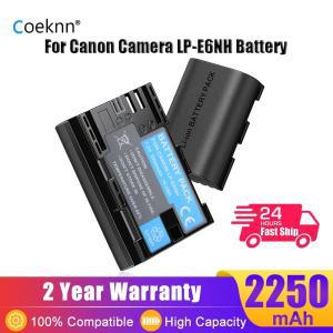 Coeknn LP-E6NH 배터리, 캐논 호환 EOS R5 R6 90D 60D 70D 80D 5D II IV Mark 카메라 2250mAh