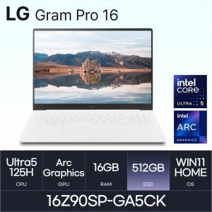 HMC/ LG 그램 프로16 / 16Z90SP-GA5CK - 16GB / NVMe 512GB / WIN11H / 400nit