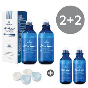 (2+2)닉스케어 프리미엄 소프트렌즈관리용액 360ml(2)+160ml(2)