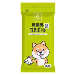 강아지 눈물자국 물티슈 30매 1P 고양이 눈꼽 위생 (WFFJQ0H)