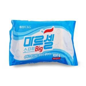 [기타]저자극 순한 세탁 빨래 비누 소프트빅 대용량 450g