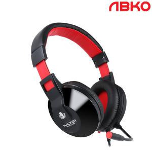 ABKO HACKER B90 컴퓨터 PC 게이밍 헤드셋 블랙