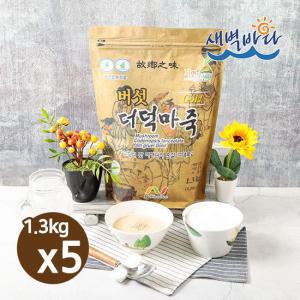 건강에 하루한잔 버섯더덕마죽 1.3kg x 5봉 건강죽 RIBDM135