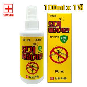 일양약품 뿌리는 모기기피제 모기물리기전 스프레이 100ml 1개 dm