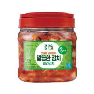 집 자취 캠핑 국내산 반찬 깔끔한 비건 국산 김치 풀무원 1.2kg