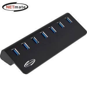 7포트 USB3.1 10Gbps 허브 블랙 아답터포함 NM-UT327B [H@lu]