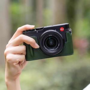 Leica DLUX8 핸들 케이스용 핸드메이드 가죽 카메라 베이스 액세서리, 정품 보호