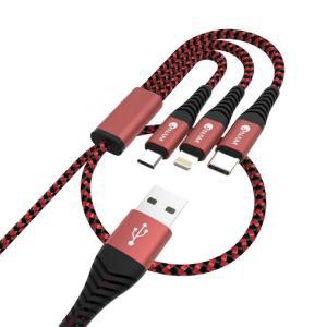 아남 USB to 3in1 충전 케이블 2M 급속 멀티 선 고속 전송 맥북