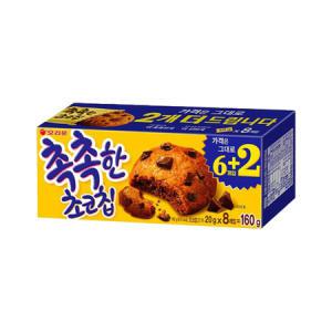 오리온 촉촉한 초코칩 160g(20g 8개입)