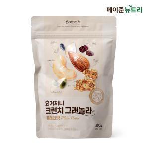 요거지니 크런치 저당 고단백 그래놀라 1봉 200g