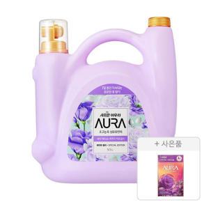 아우라 초고농축 섬유유연제 화이트릴리, 5.5L, 1개 + 증정(생화캡슐 리필 자스민머스크, 680ml, 2개)