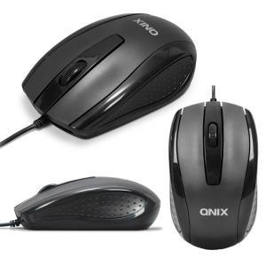 QNIX 컴퓨터 PC 사무용 USB 유선 마우스 3버튼 1000DPI QM-5000 양손잡이용