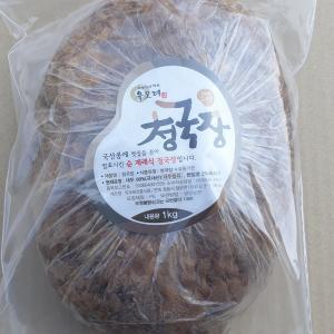 유모례 청국장1kg / 국산콩 / 볏짚으로발효한 토속청국장 / 된장 고추장