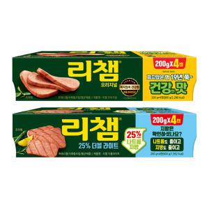 동원 리챔 오리지널, 200g, 4개 + 더블라이트, 200g, 4개