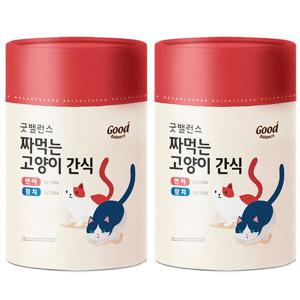 굿밸런스 짜먹는 간식 참치 연어 60p x 2개