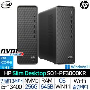 HP S01-PF3000KR_T3 23년 신모델 i5-13400 슬림라인 사무용 업무용 비즈니스용 데스