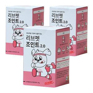 리브펫 조인트 2.0 강아지 고양이 관절 영양제, 60g, 3개