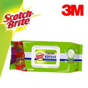 3M387 더블액션 물걸레 청소포 대형 24매 플러스 막대걸레