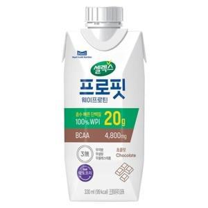 [무료배송] 셀렉스 프로핏 웨이프로틴 드링크 초콜릿 330ml 48개