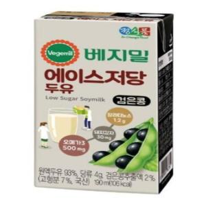 정식품 베지밀 에이스 저당두유 검은콩 190ml [16팩]