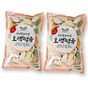 맘다해 우리쌀 오색 떡국떡 1kg+1kg