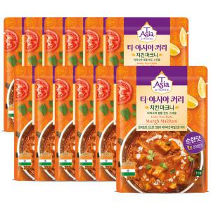 티아시아키친 치킨 마크니 커리, 170g, 12개