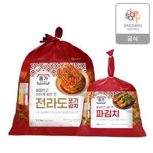 종가 종가집 전라도식 포기김치 5.2kg + 파김치 1kg