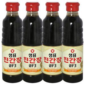 샘표 진간장 금F-3 500ml x 4개 국간장 조림간장