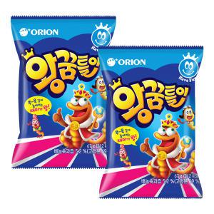 [소비기한 임박] 오리온 왕꿈틀이 10입 670g, 2개