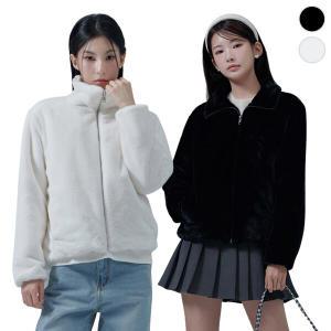 [체이스컬트] HIGH-NECK 밍크 카라 ZIP-UP/2Color