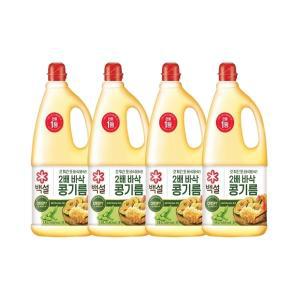 백설 2배 바삭 콩기름 1.8L x4개