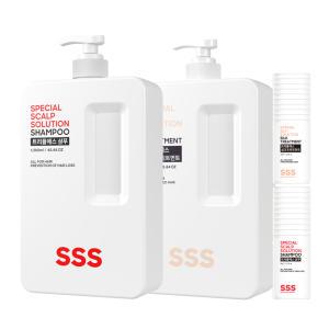 트리플에스 대용량 비오틴 약산성 탈모샴푸 1350ml+트리트먼트1350ml+5ml 20개