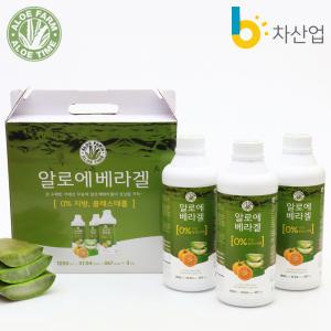 알로에타임 유기농주스 알로에 베라겔 1050ml x 3병세트