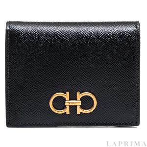 [FERRAGAMO] 페라가모 간치니 컴팩트 여성 반지갑 22-D780-BK NERO 726512