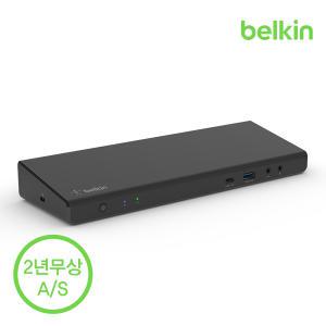 [벨킨] USB-C 트리플 디스플레이 독 도킹스테이션 멀티허브 85W 전원공급 4K INC007 맥북 M2