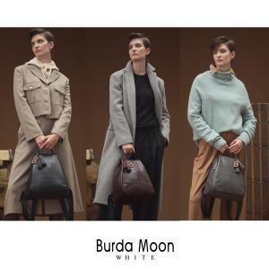 [Burda Moon]부르다문화이트 리얼소가죽 백팩1종+태슬키링