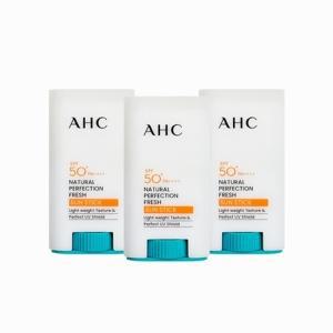 [무료배송] AHC 내추럴 퍼펙션 프레쉬 선스틱 17g (SPF50+) 3개