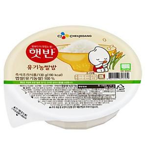 (NEW) 햇반 유기농쌀밥 130g, 36개_GRS