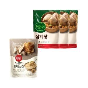 [기타]비비고 삼계탕 800g x3개+누룽지닭백숙죽 420g x1개