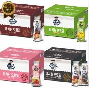 퀘이커 마시는 오트밀 50g x 20개 그레인 서리태 오트 딸기 찰옥수수 [원산지:국산]