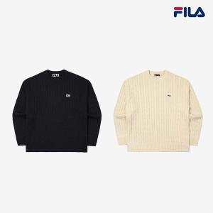 [휠라](광주신세계)[FILA] 헤리티지 케이블 니트 풀오버 2종 택 (FE2STE6101X_2SKU)