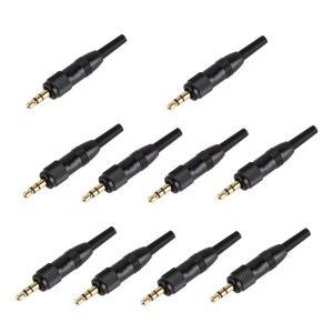 스테레오 나사 잠금 오디오 커넥터 Audio2000S 마이크 예비 플러그 어댑터 3.5mm 10 개