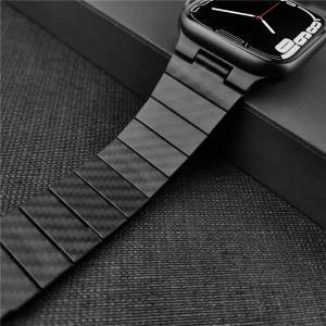 Carbon Fibre Strap For Apple Watch Band 49mm 38mm Correa iwatch series 8 7 6 5 3 se Ultra Bracelet