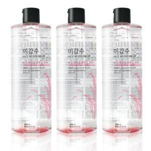 더페이스샵 미감수 브라이트 순한 페이셜 클렌징 워터 500ml 3개