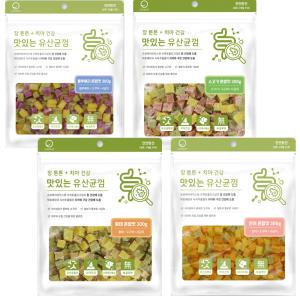 굿데이 맛있는 유산균껌 (황태/소고기/블루베리/연어)혼합300g (장건강+치아건강)